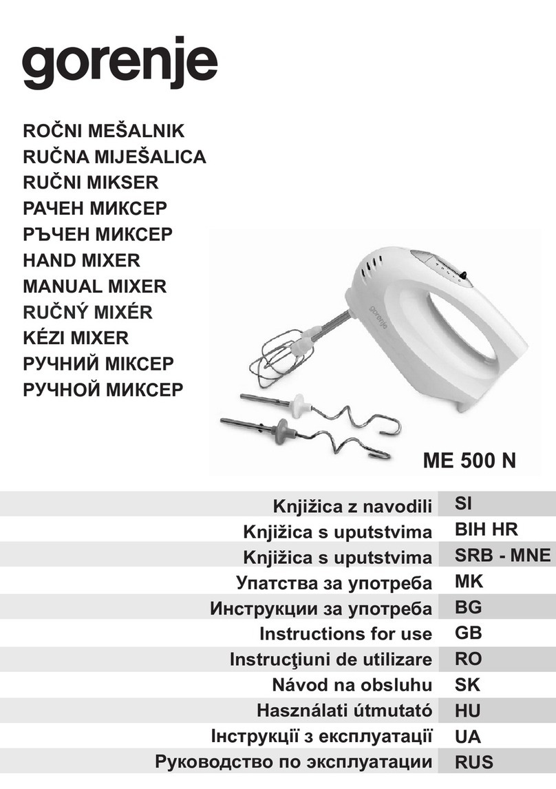 Gorenje ME 500 N User manual