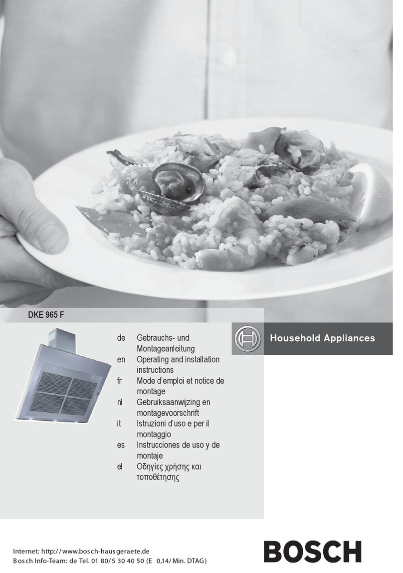 Bosch DKE 965 F Operating and installation instructions