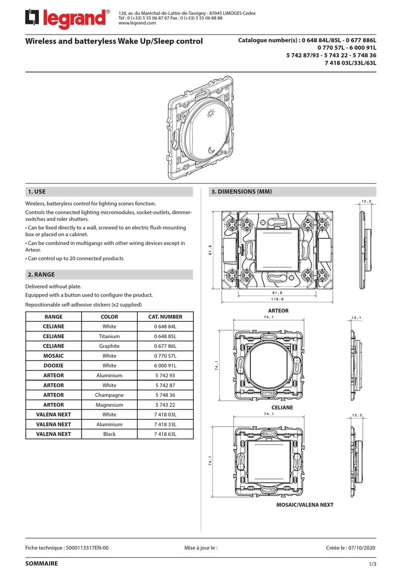LEGRAND 0 677 886L User manual