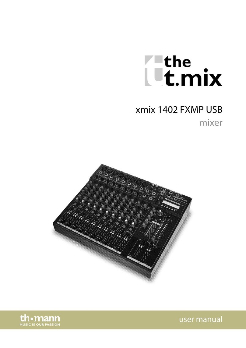 thomann the t.mix xmix 1402 FXMP USB User manual