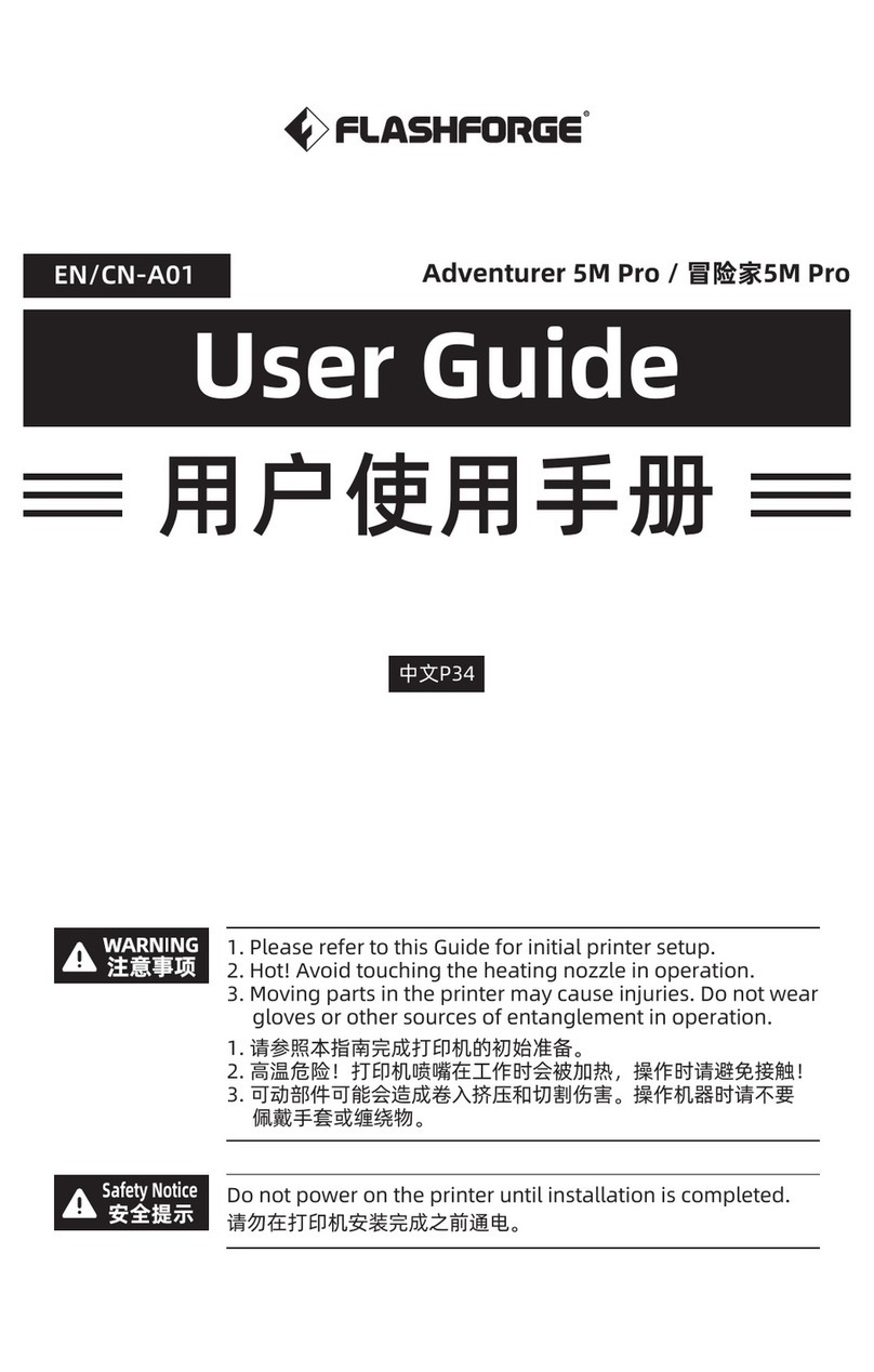 Flashforge Adventurer 5M Pro User manual