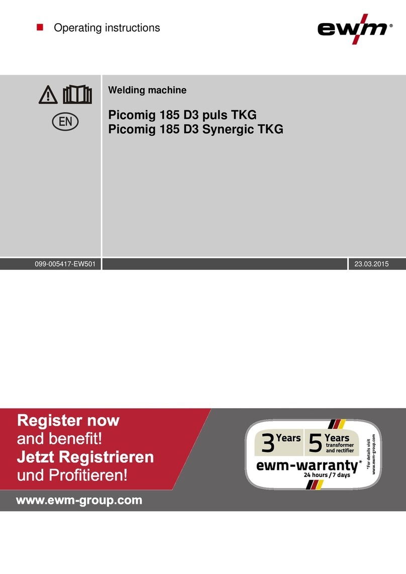 EWM Picomig 185 D3 puls TKG User manual