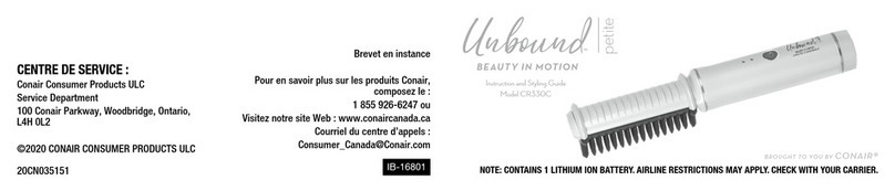 Conair Unbound CR330C User manual