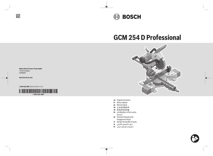 Bosch Professional GCM 254 D User manual