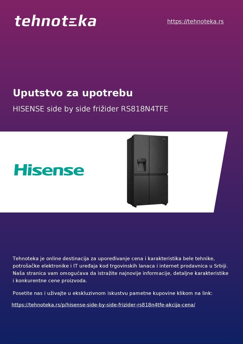 Hisense RS818N4TFE User's operation manual