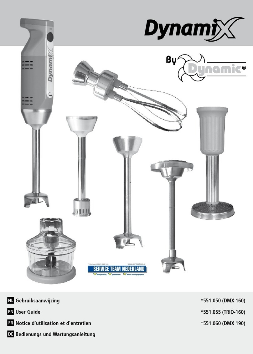 Dynamic DynamiX TRIO-160 User manual