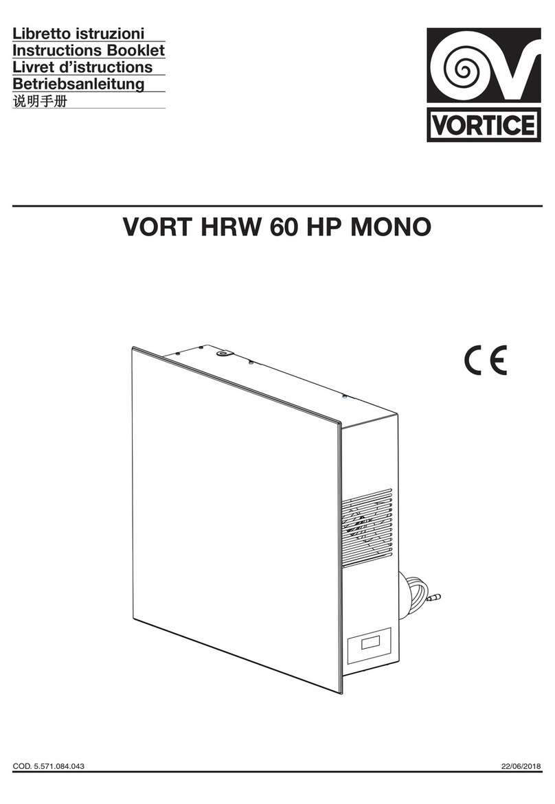 Vortice VORT HRW 60 HP MONO User manual