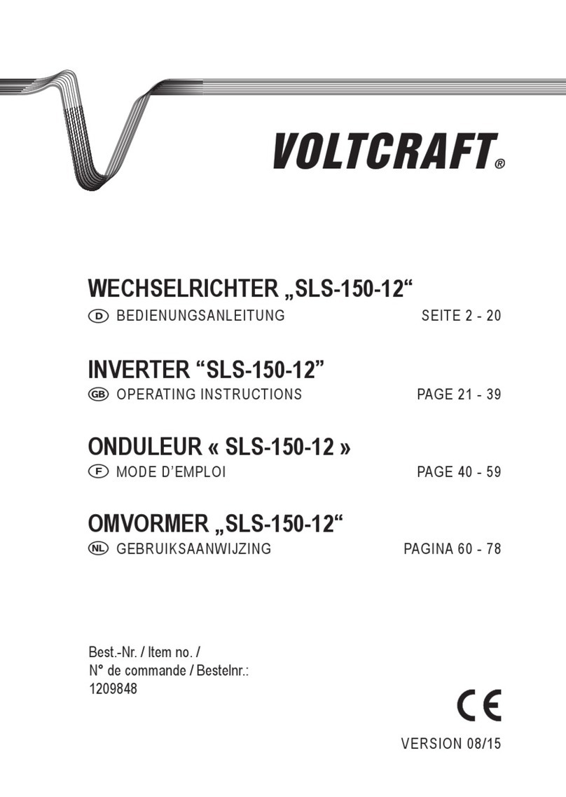 VOLTCRAFT SLS-150-12 operating instructions