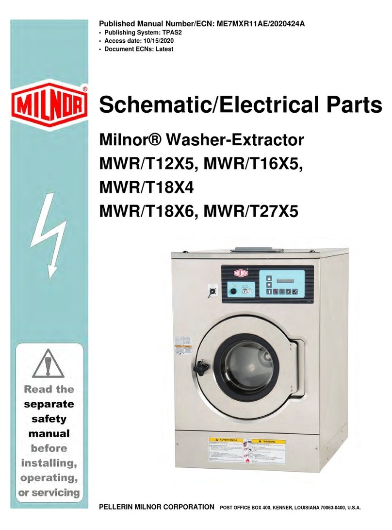 Milnor MWR/T12X5 User manual