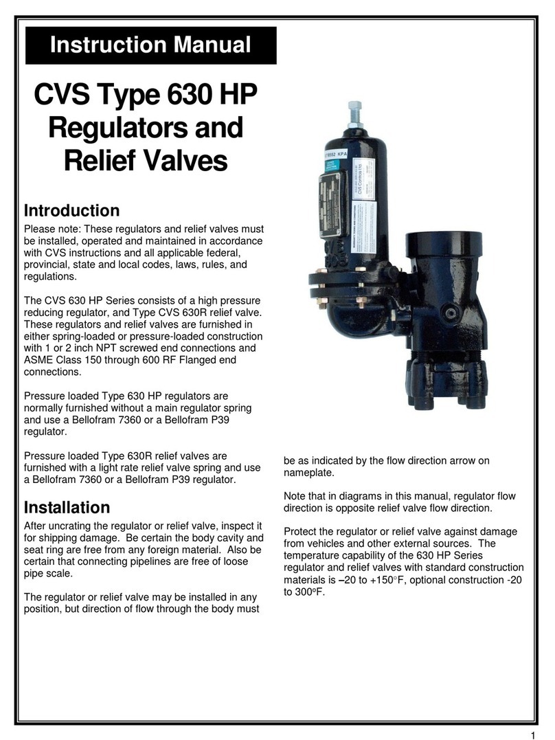 CVS Controls 630 HP User manual