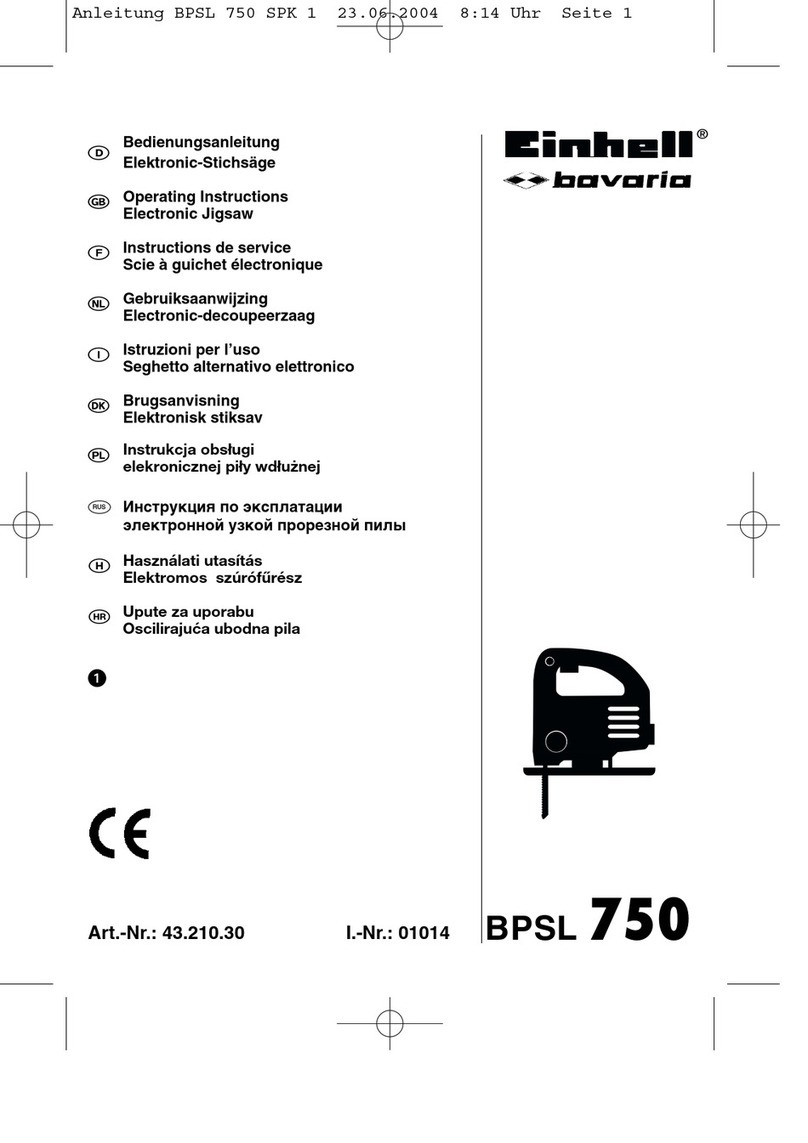 EINHELL Bavaria BPSL 750 User manual