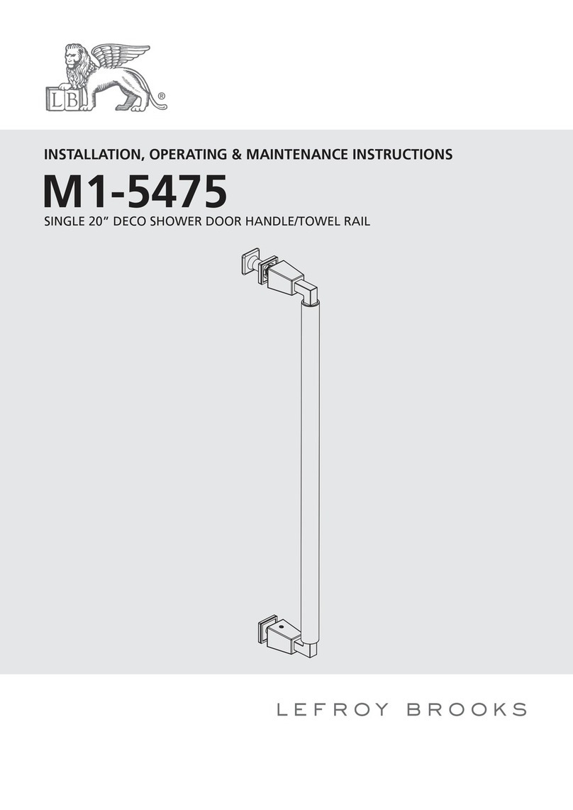 Lefroy Brooks M1-5475 Installation, operating, & maintenance instructions Lefroy Brooks M1-5475 Installation, operating, & maintenance instructions