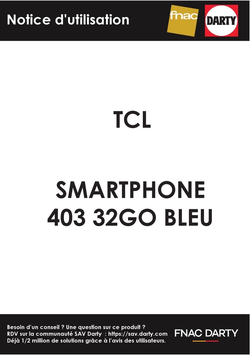 TCL 403 32GO BLEU User manual