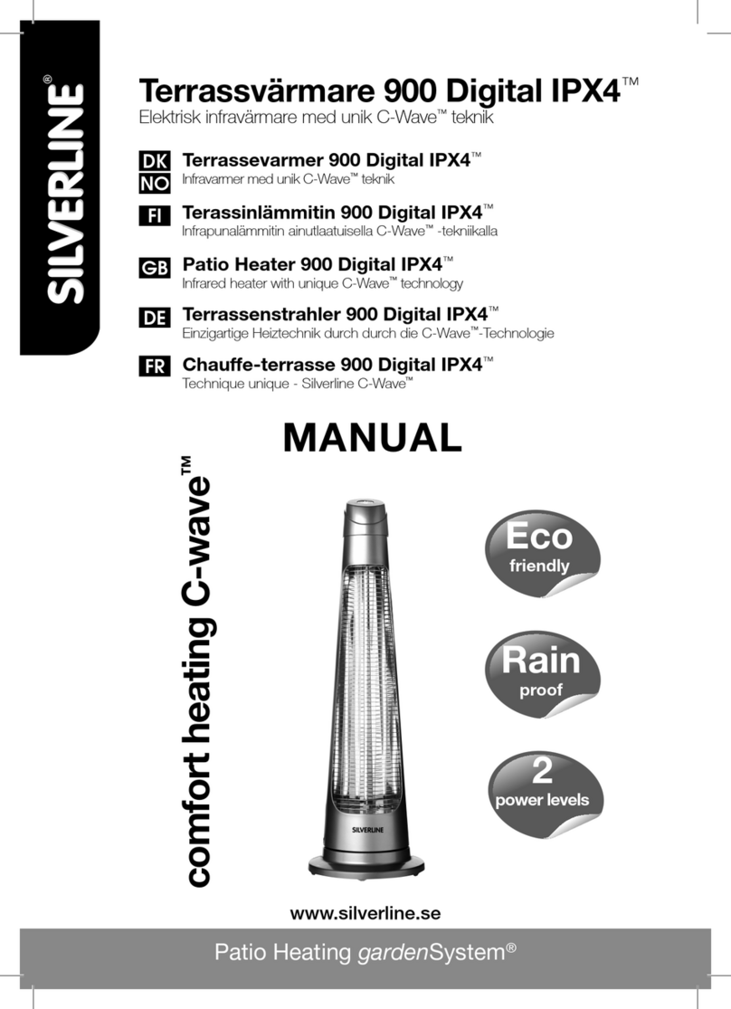 Silverline comfort heating C-wave 900 Digital IPX4 manual
