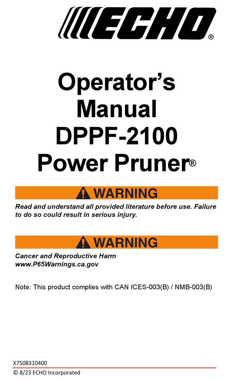 Echo DPPF-2100 User manual