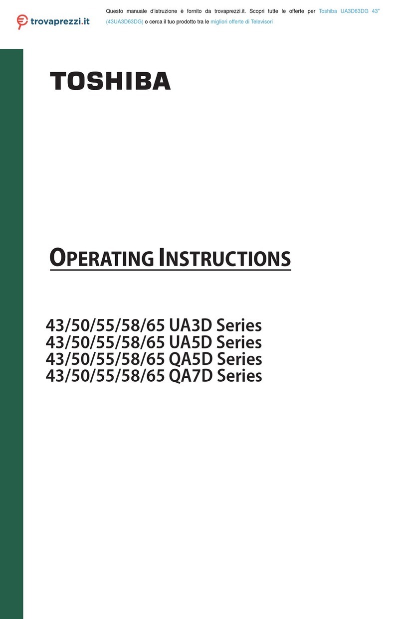 Toshiba 43UA3D Series User manual