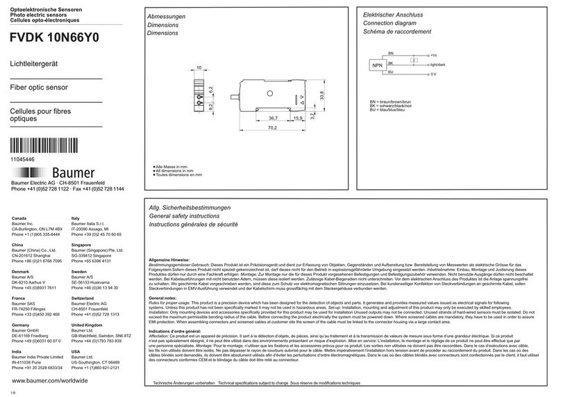 Baumer FVDK 10N66Y0 User manual