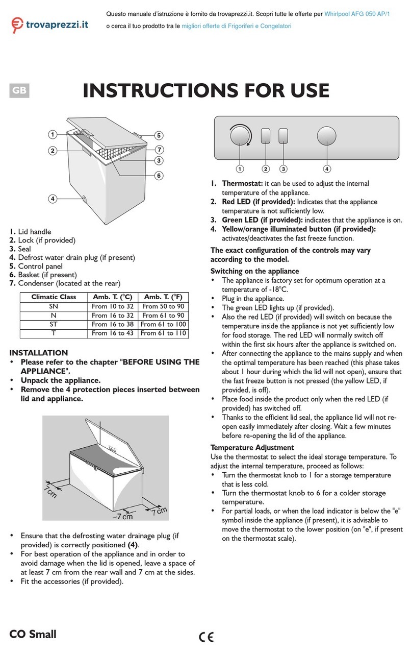 Whirlpool AFG 050 AP/1 User manual