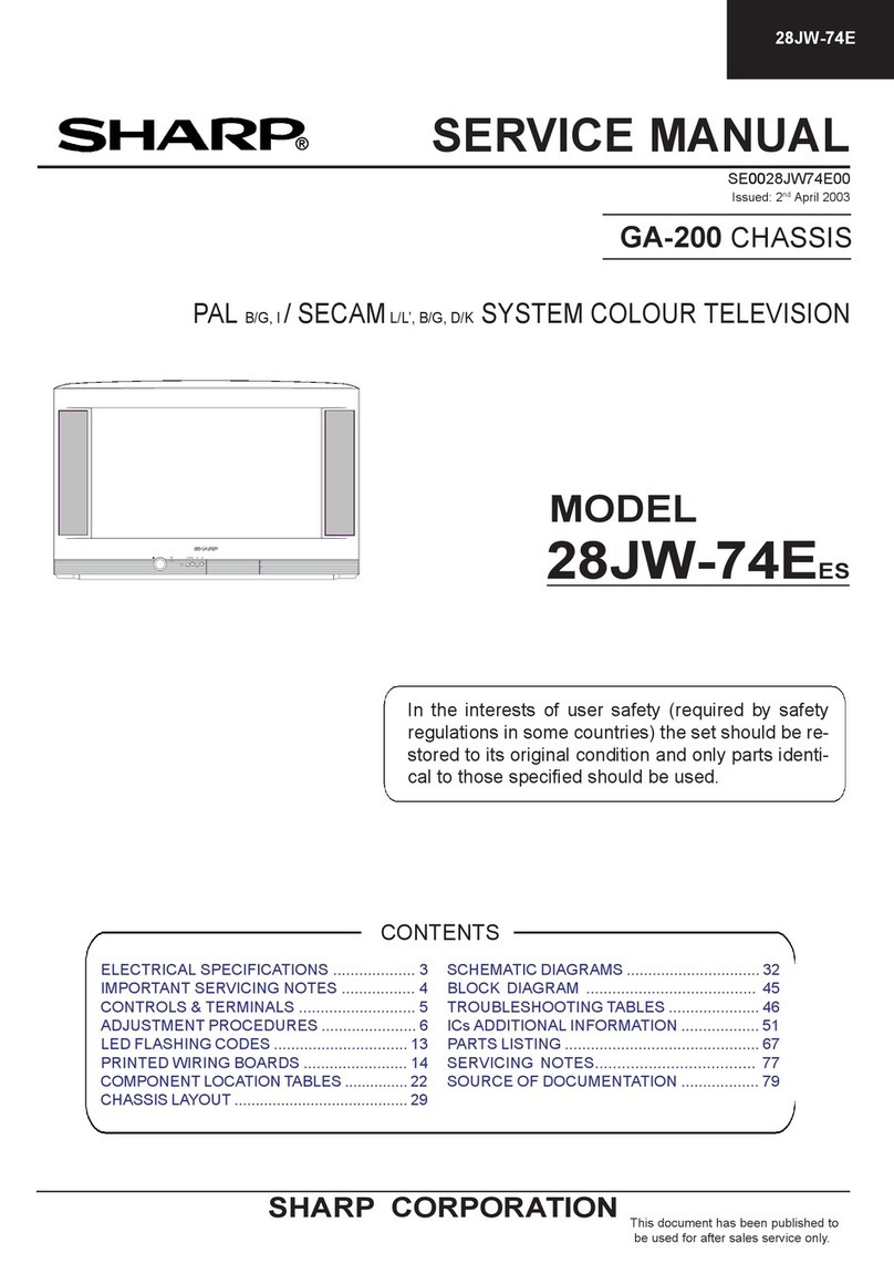 Sharp 28JW-74E User manual