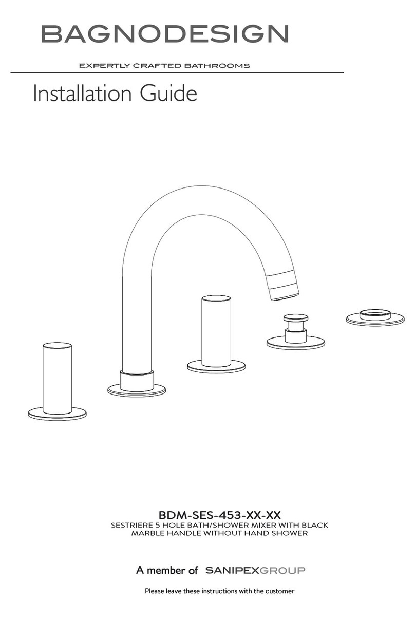 Sanipex BAGNODESIGN BDM-SES-453 Series User manual Sanipex BAGNODESIGN BDM-SES-453 Series User manual