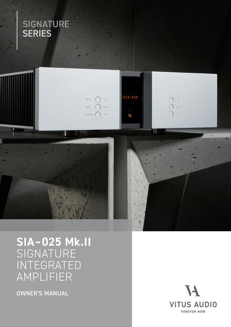Vitus Audio SIA-025 owner's manual