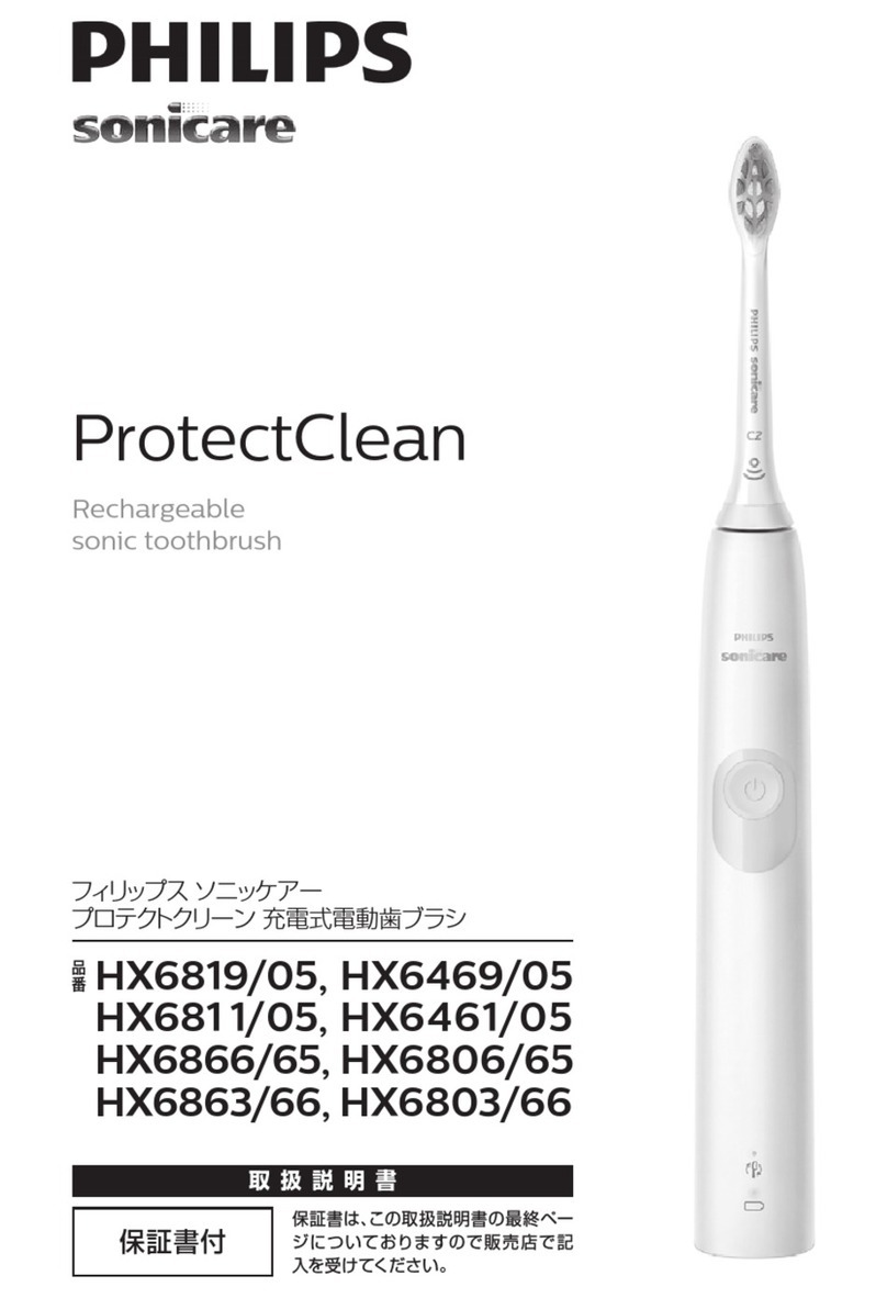Philips sonicare ProtectClean HX6819/05 manual