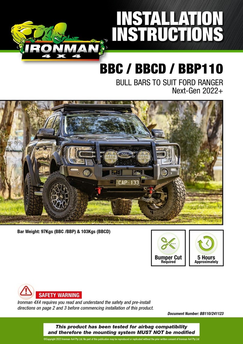 Ironman4x4 BBC110 installation instructions