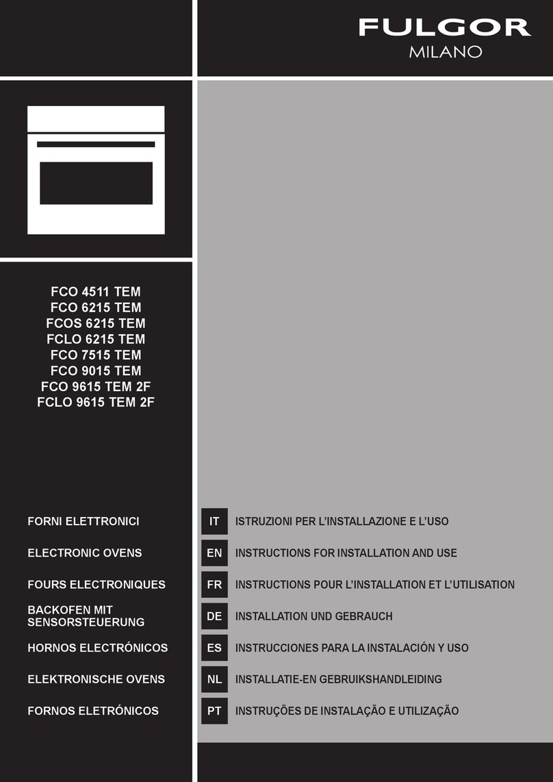Fulgor Milano FCO 4511 TEM User manual