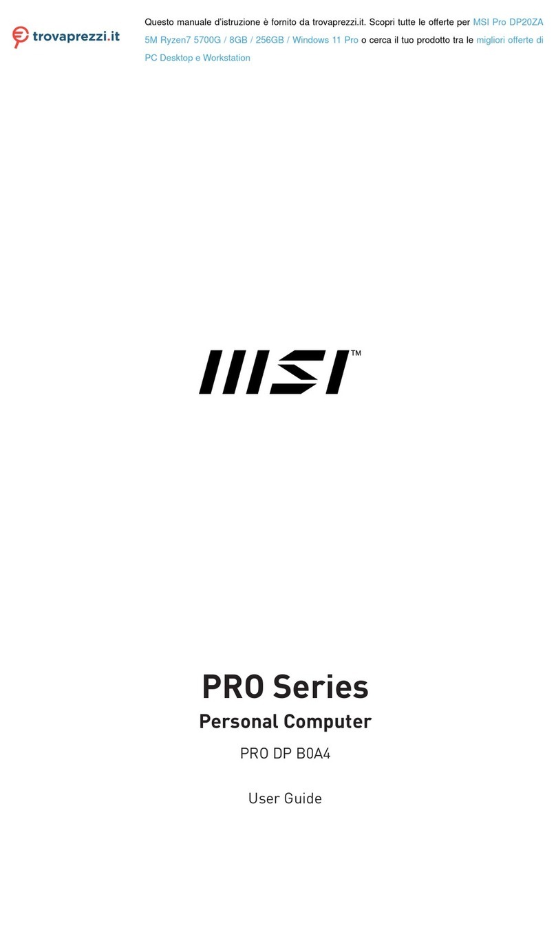 MSI PRO DP20ZA User manual
