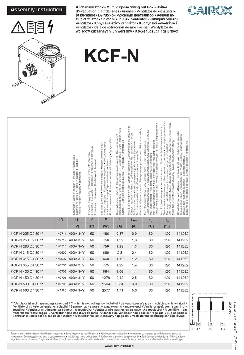 Cairox KCF-N Assembly instruction