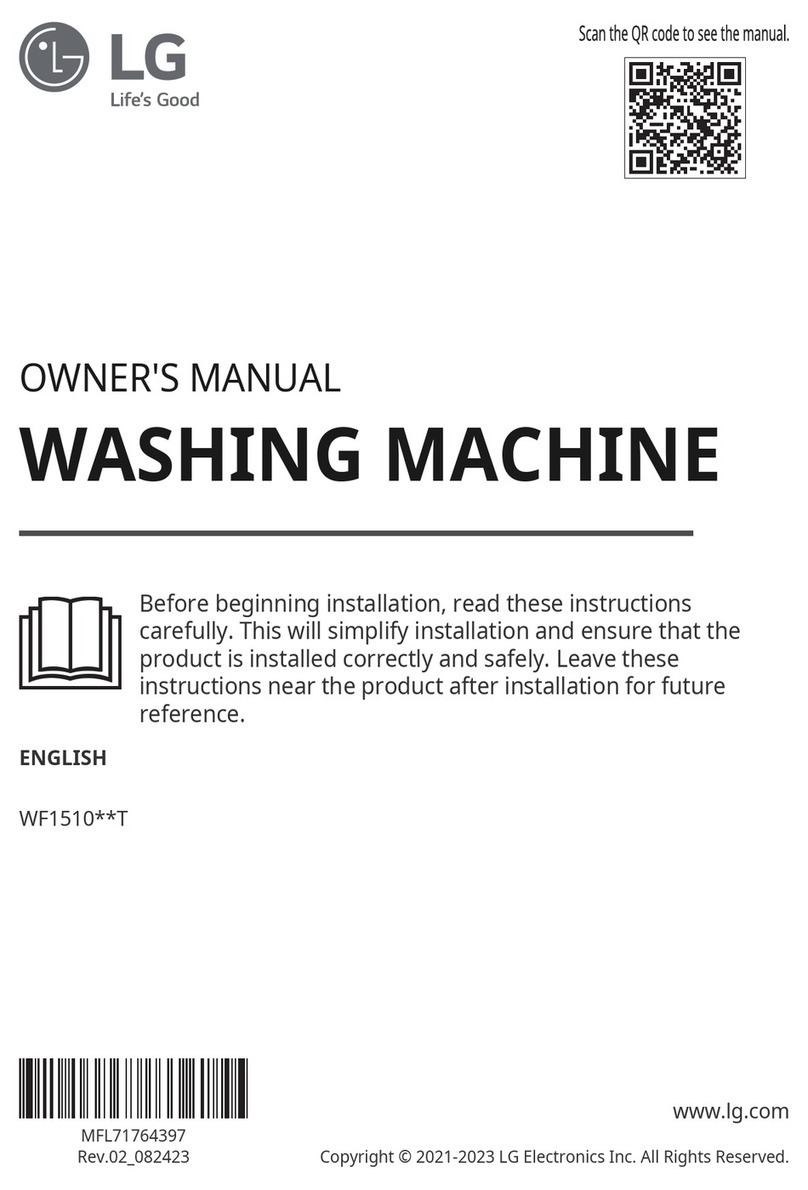 LG WF1510 T Series User manual