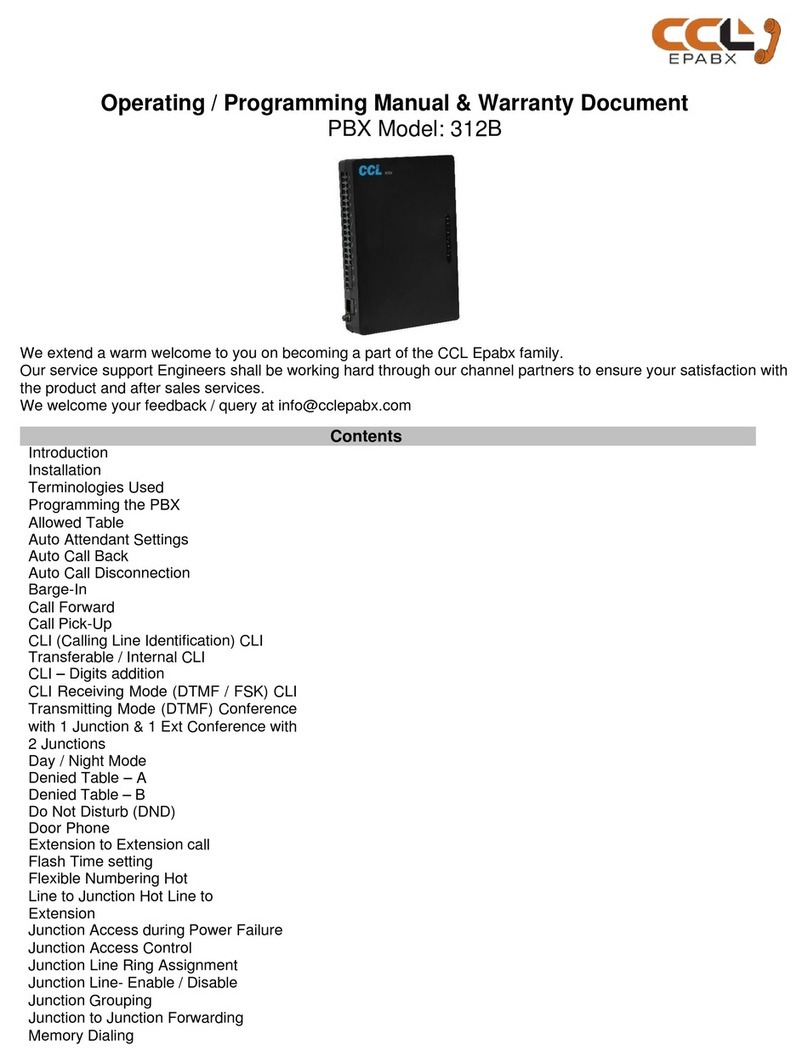 CCL 312B Owner's manual