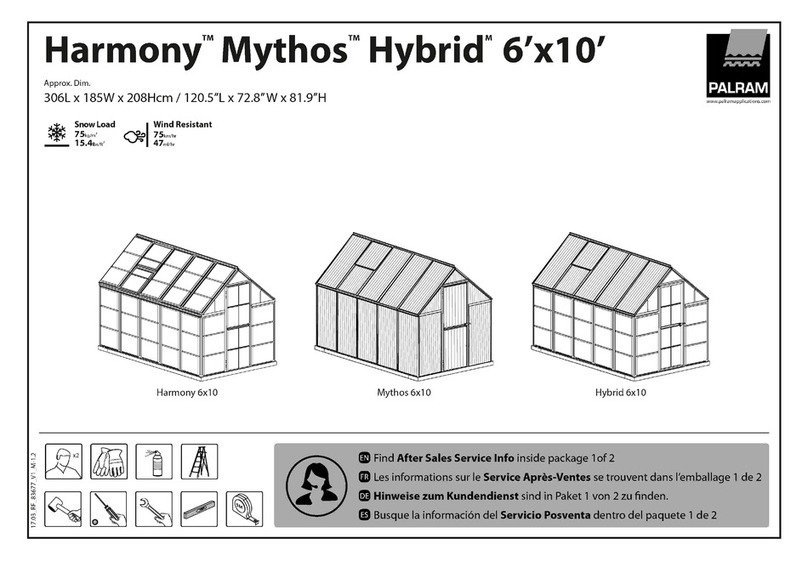 Palram Harmony 6x10 User manual Palram Harmony 6x10 User manual