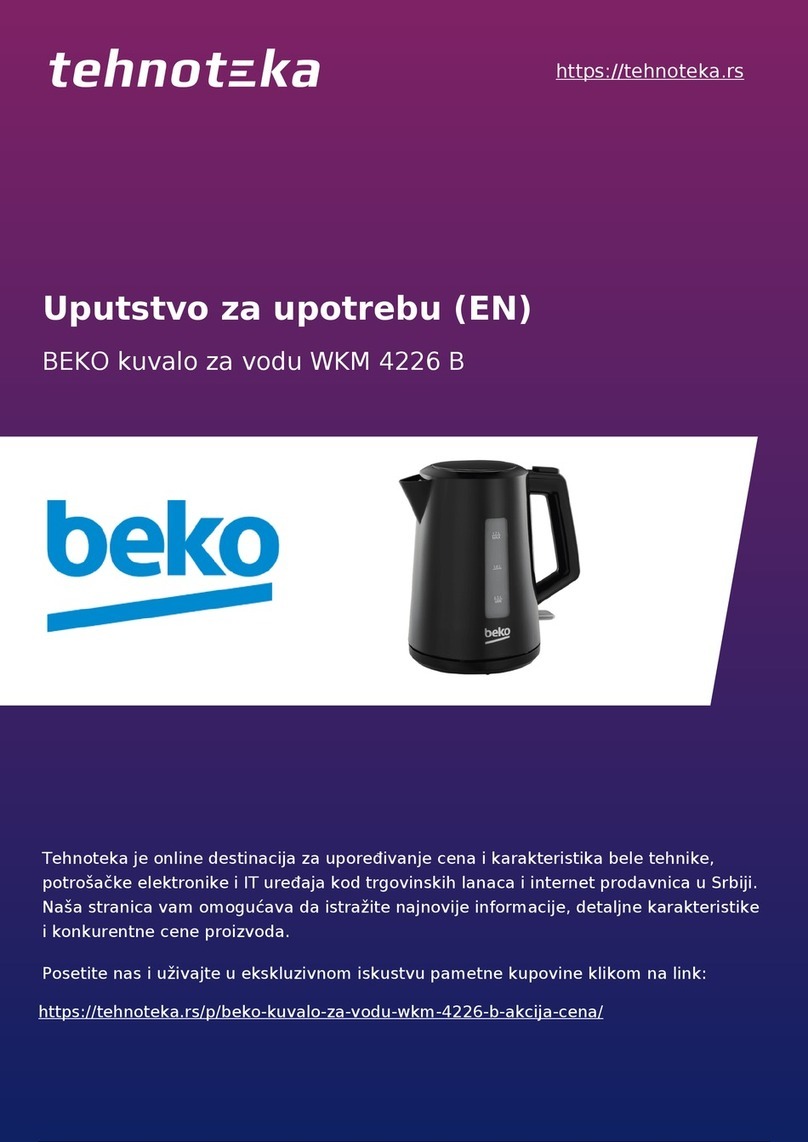 Beko WKM4226B user manual