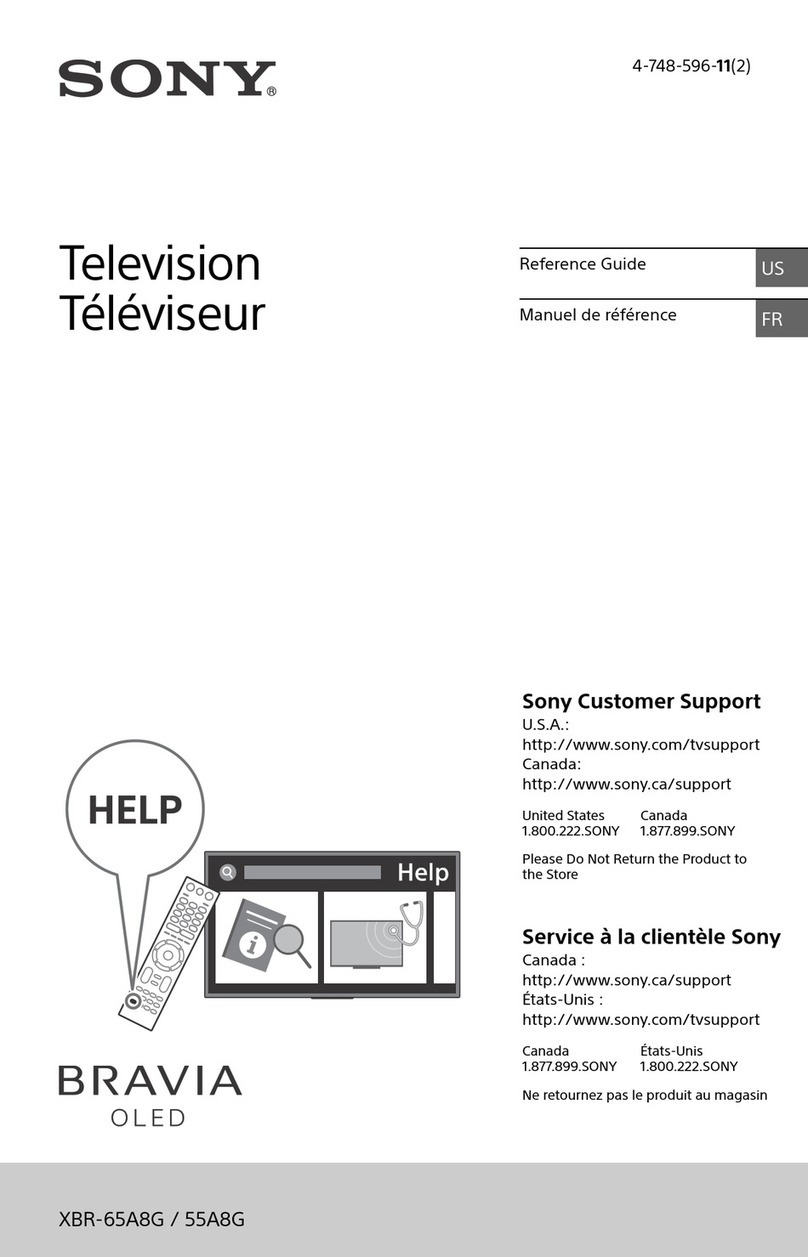 Sony BRAVIA XBR-65A8G User manual
