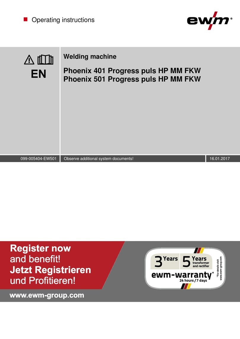 EWM Phoenix 401 Progress puls HP MM FKW User manual
