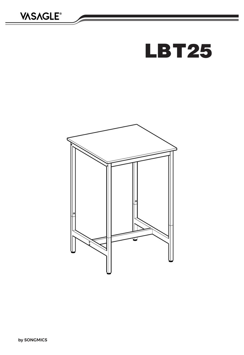 Songmics VASAGLE LBT25 quick start guide Songmics VASAGLE LBT25 quick start guide