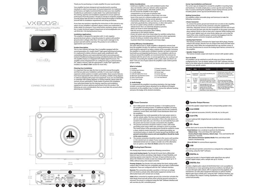 JL Audio NexD2 VX600/2i Instruction Manual