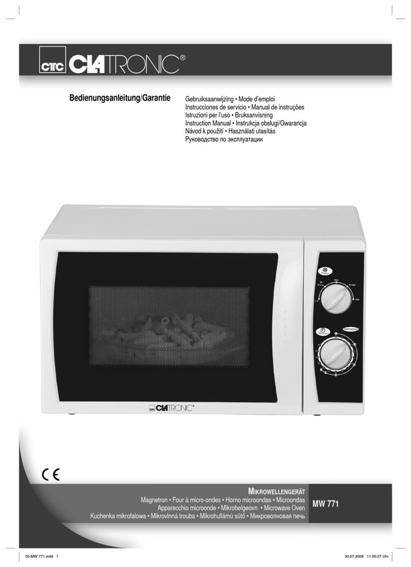 Clatronic MW 771 instruction manual
