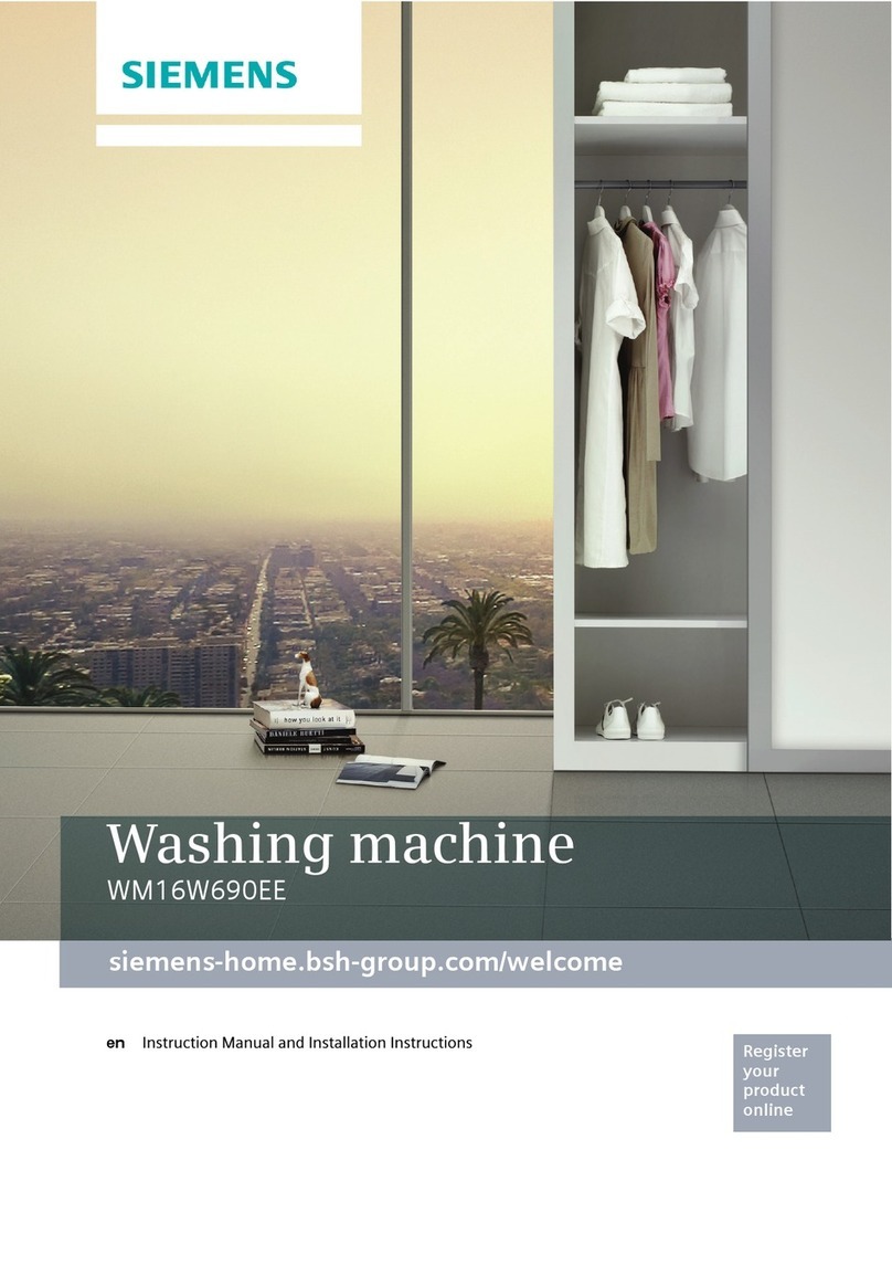 Siemens WM16W690EE Specification sheet