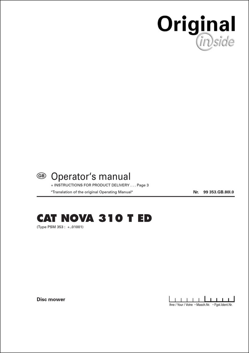 Original inside CAT NOVA 310 T ED User manual