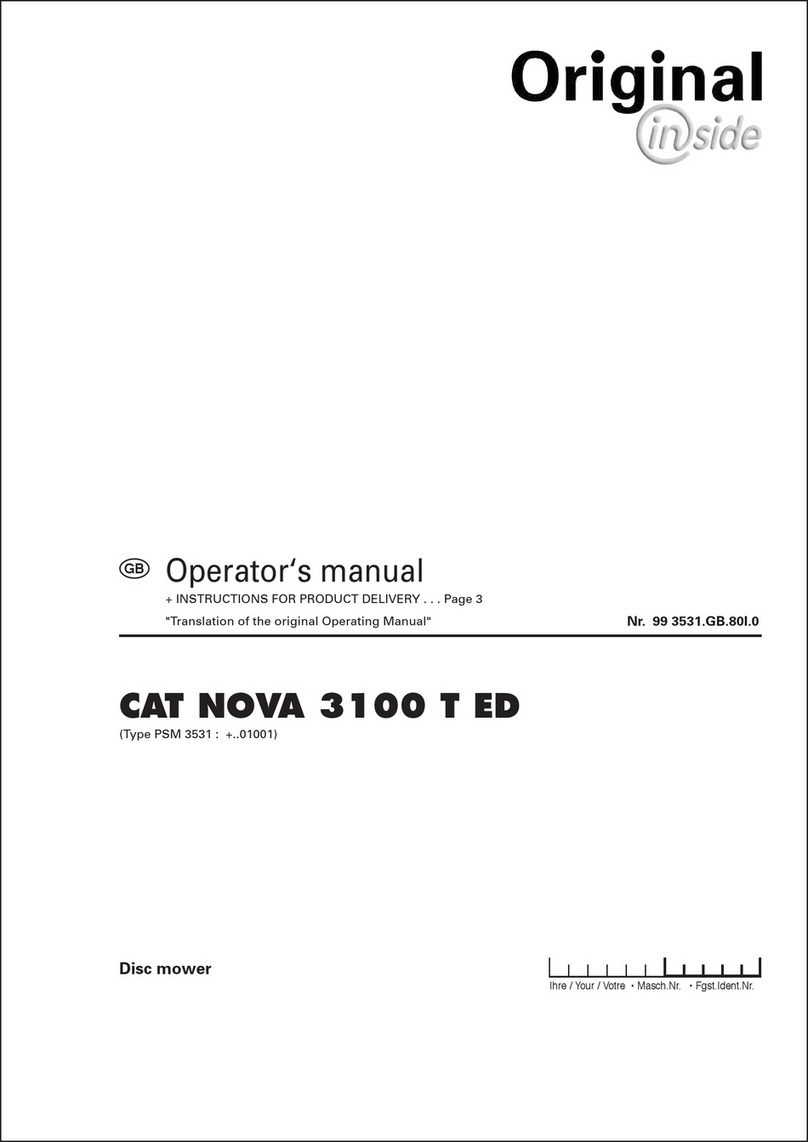 Original inside CAT NOVA 3100 T ED Operator's manual