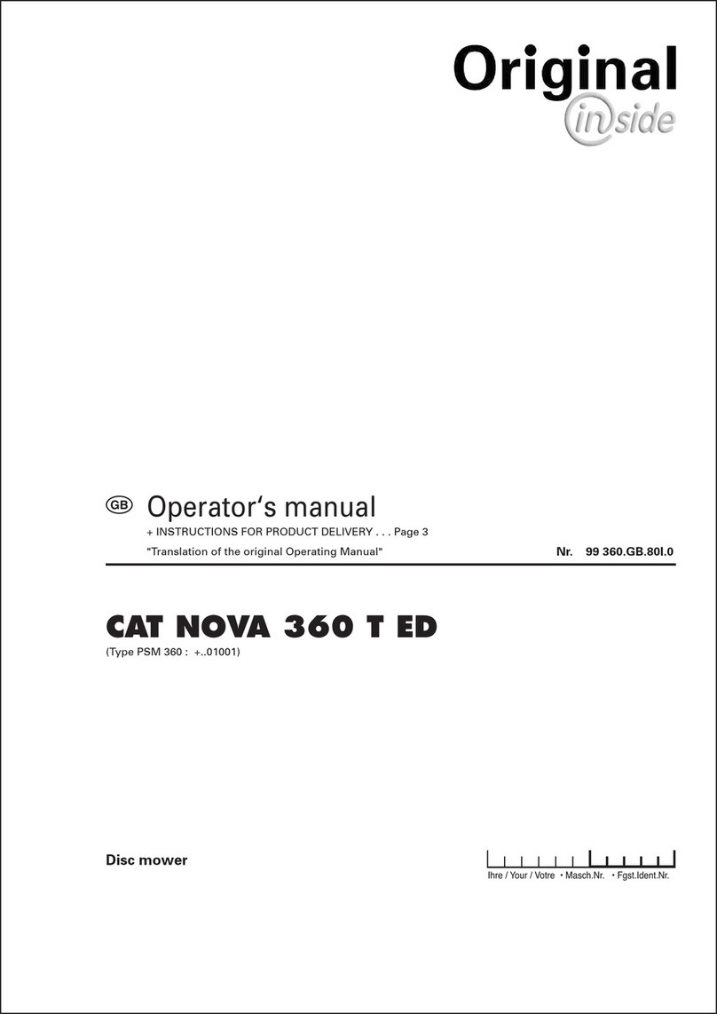 Original inside CAT NOVA 360 T ED Operator's manual