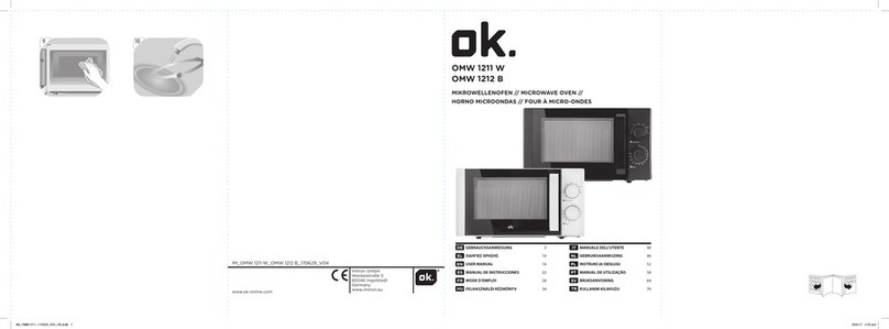 O.K. OMW 1211 W user manual