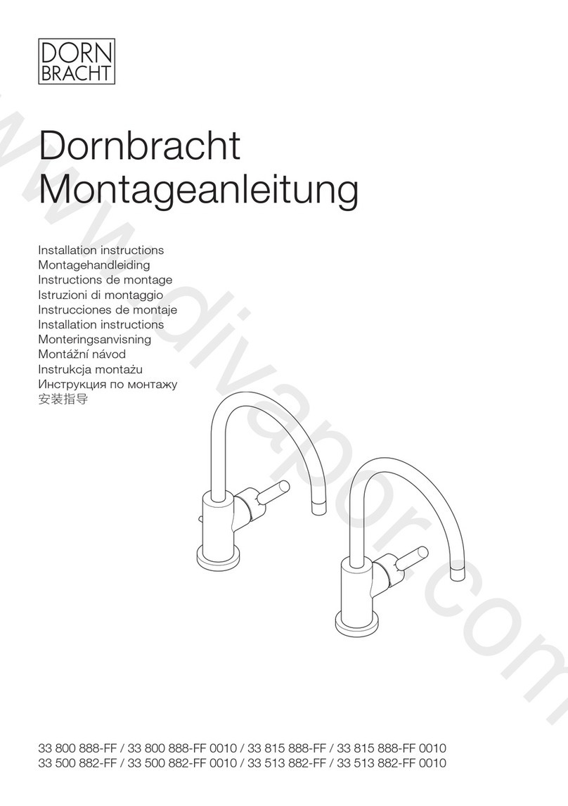 Dornbracht Tara Classic 33 800 888-FF 0010 installation instructions