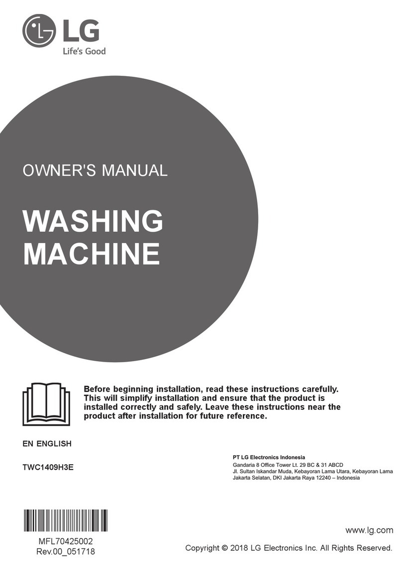LG TWC1409H3E User manual