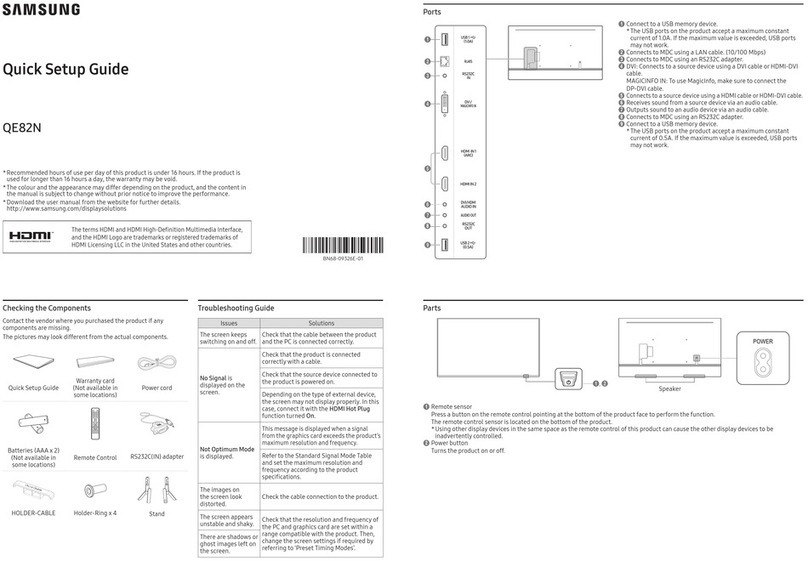 Samsung QE82N User manual