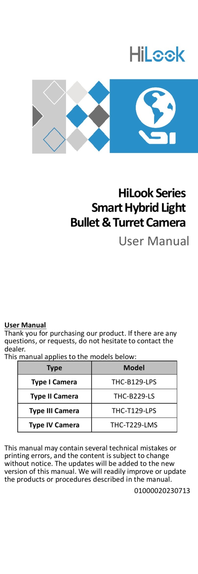 HIK VISION HiLook THC-B129-LPS User manual