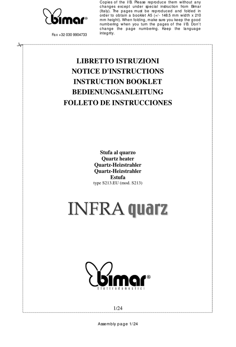 Bimar S213.EU User manual Bimar S213.EU User manual