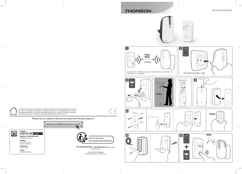 THOMSON 513125 User manual
